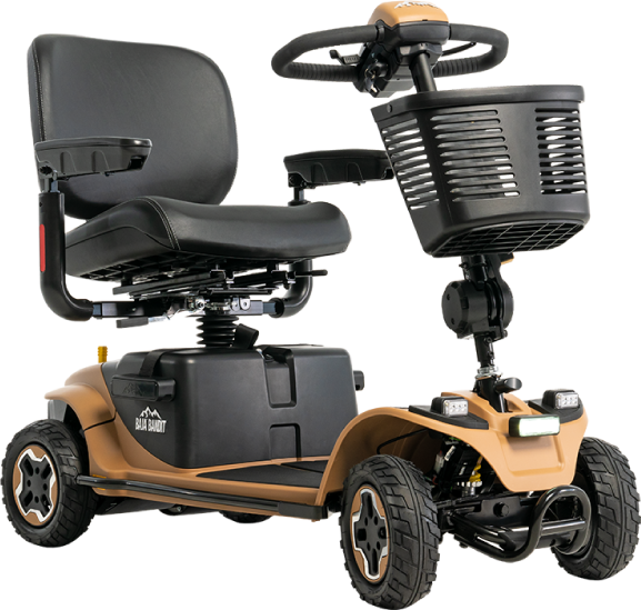 Baja Bandit 4-wheel mobility scooter in tan