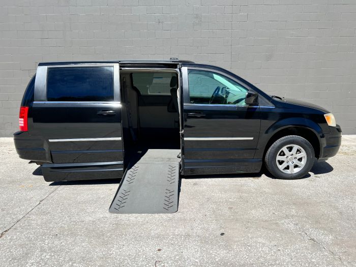 2010 Chrysler Town Country Touring Wheelchair Van Black - Main Image
