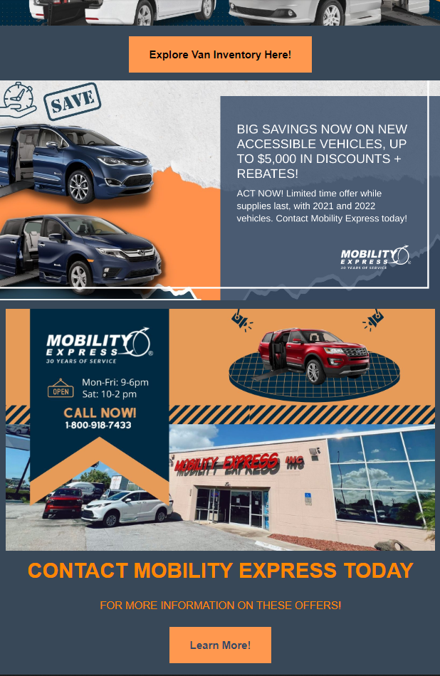 Mobility Express Announces Monthly Newsletter