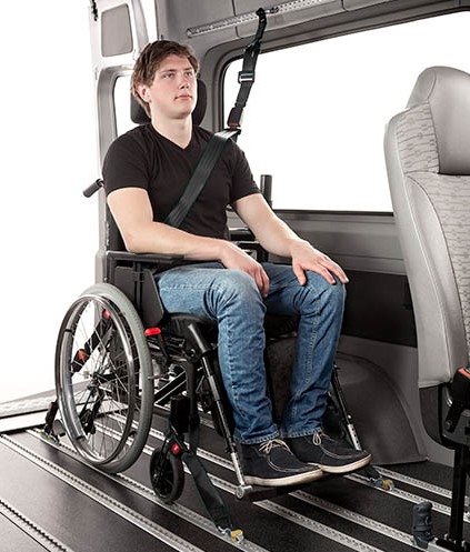 Options for Securing a Wheelchair in a Wheelchair Accessible Vehicle