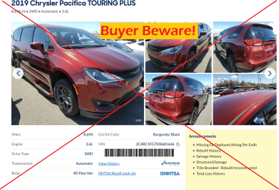 PSA: Wheelchair Van Buyers Beware - Salvage Title Vehicles