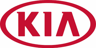KIA Logo - The word KIA inside an oval, all in red.